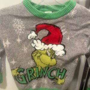 Grinch Kids Character Pullover Holiday Ugly Christmas Sweater Size XS 4/5